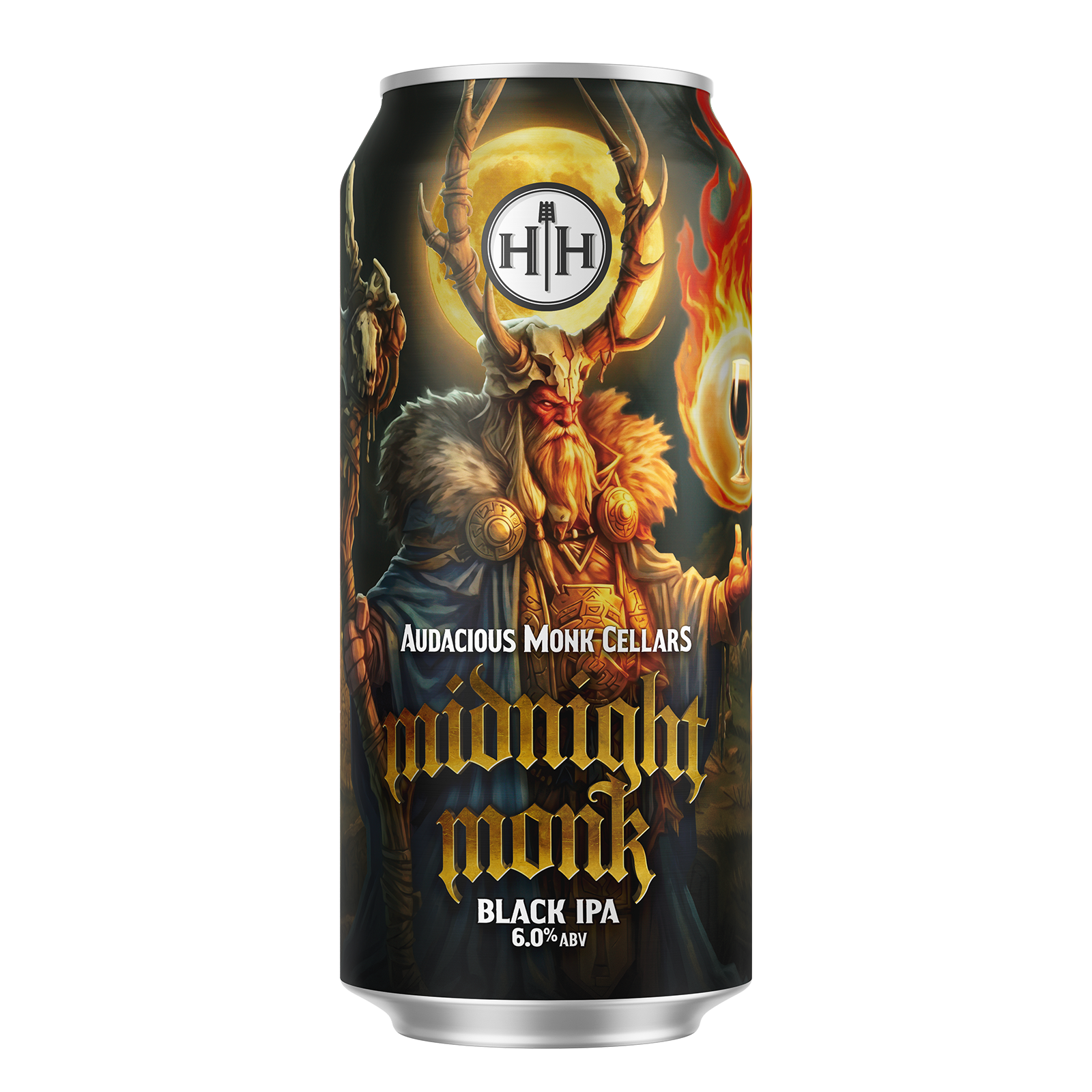 Midnight Monk (Audacious Monk/Hargreaves Hill Collab) - Black IPA - 6.0% ABV