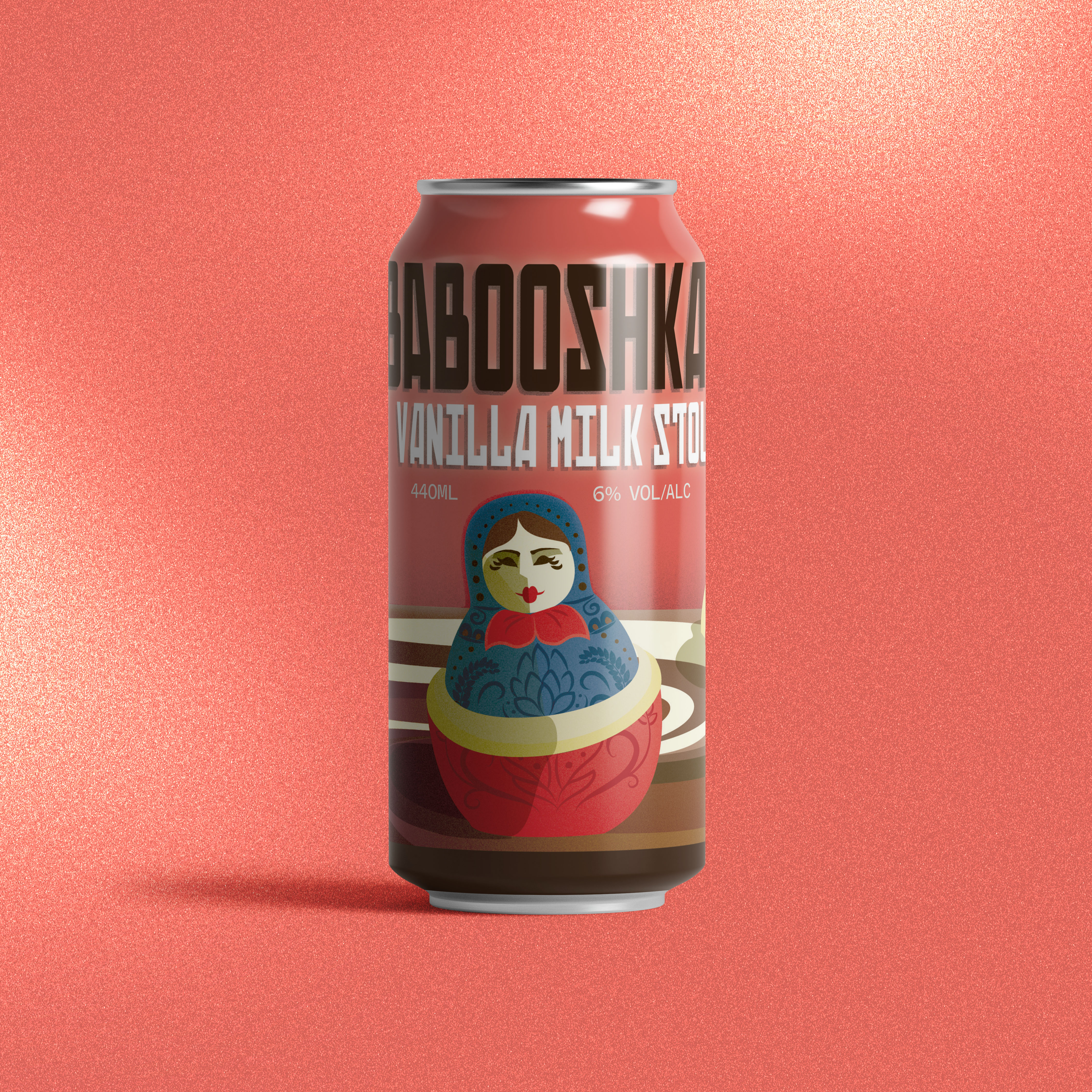 Babooshka - Vanilla Milk Stout- 6.0% ABV  * contains lactose